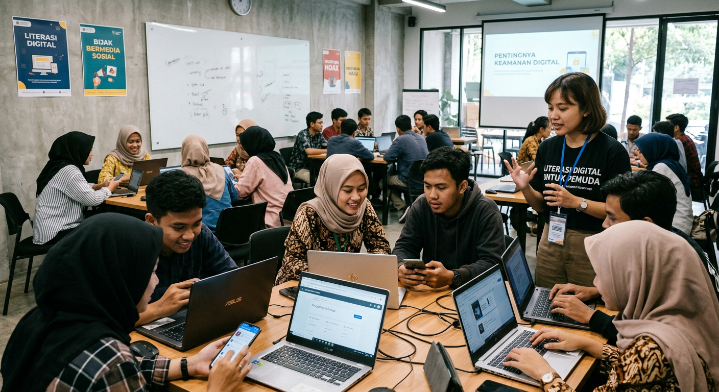 Workshop Literasi Digital Pemuda - kegiatan LIVESGP SIPIROK